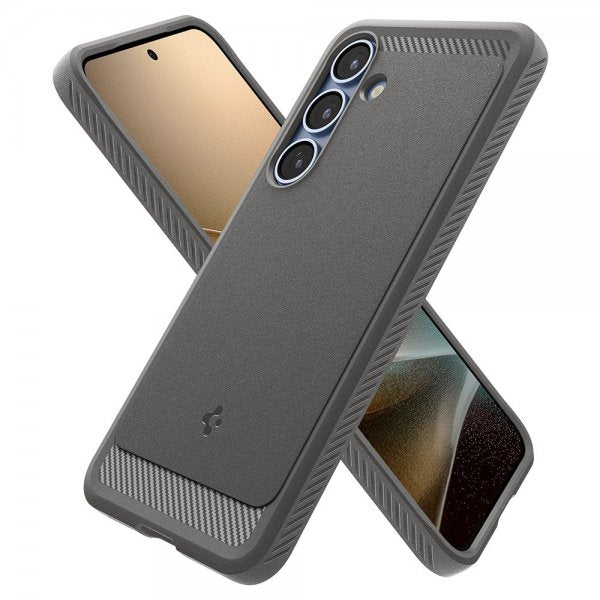 Spigen Samsung Galaxy S25 -kuori, Rugged Armor MagFit, Marble Gray