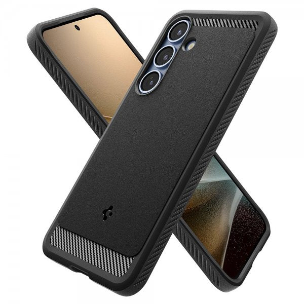 Spigen Samsung Galaxy S25 -suojakuori Rugged Armor MagFit Matte Black