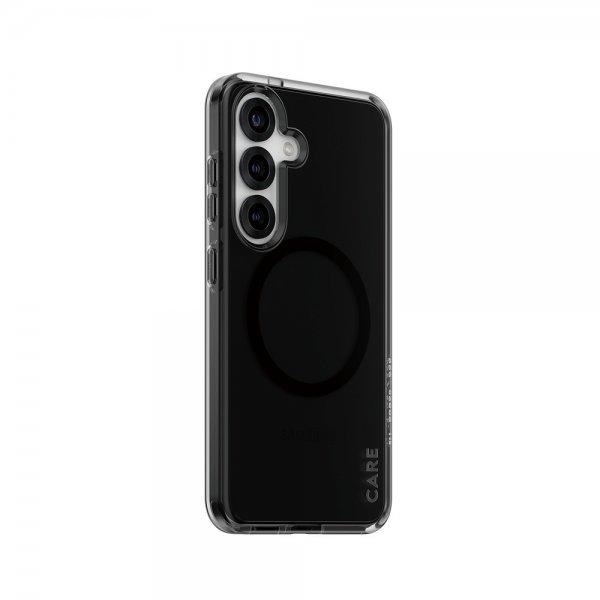 CARE by PanzerGlass Samsung Galaxy S25 -kuori Smokey MagSafe musta