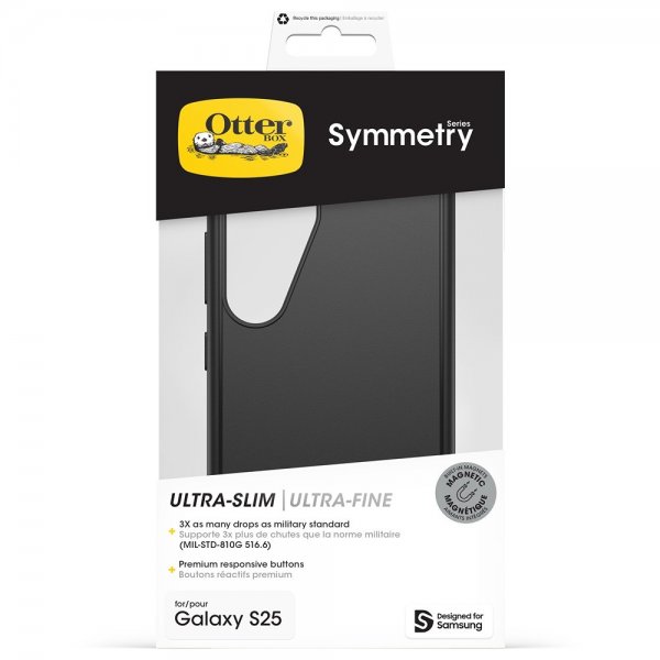 Otterbox Samsung Galaxy S25 Kuori Symmetry MagSafe Musta