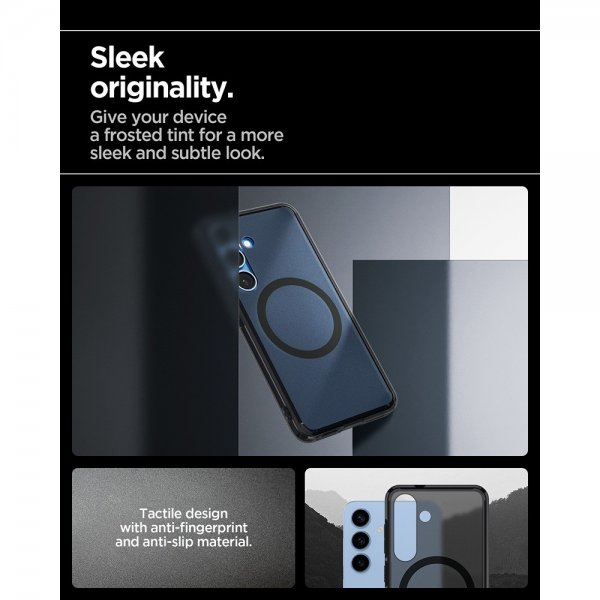 Spigen Samsung Galaxy S25 Suojakuori Ultra Hybrid MagFit Frost Black