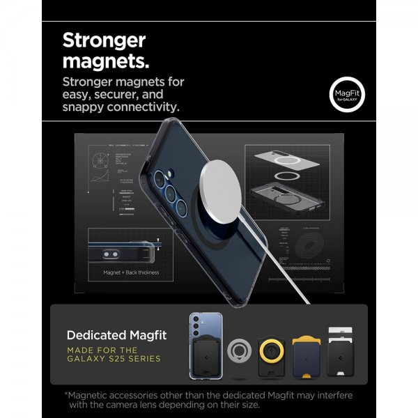Spigen Samsung Galaxy S25 Suojakuori Ultra Hybrid MagFit Frost Black