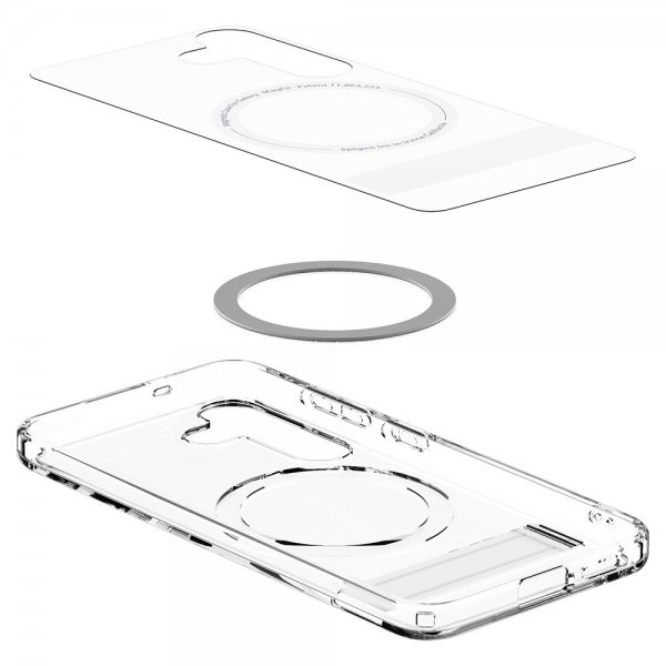Spigen Samsung Galaxy S25 -kuori Ultra Hybrid S MagFit Clear White