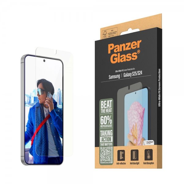 PanzerGlass Samsung Galaxy S24/Galaxy S25 Näytönsuoja All-in-One