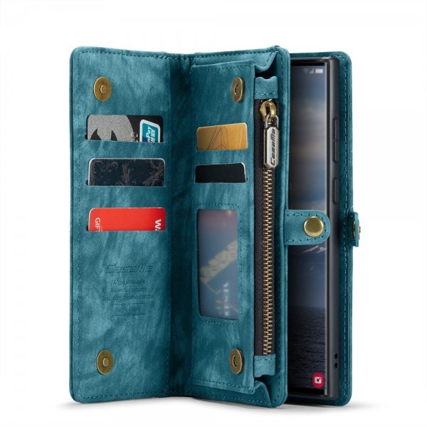 CaseMe Samsung Galaxy S25 Ultra -kotelo 008 Series, irrotettava kuori, sininen