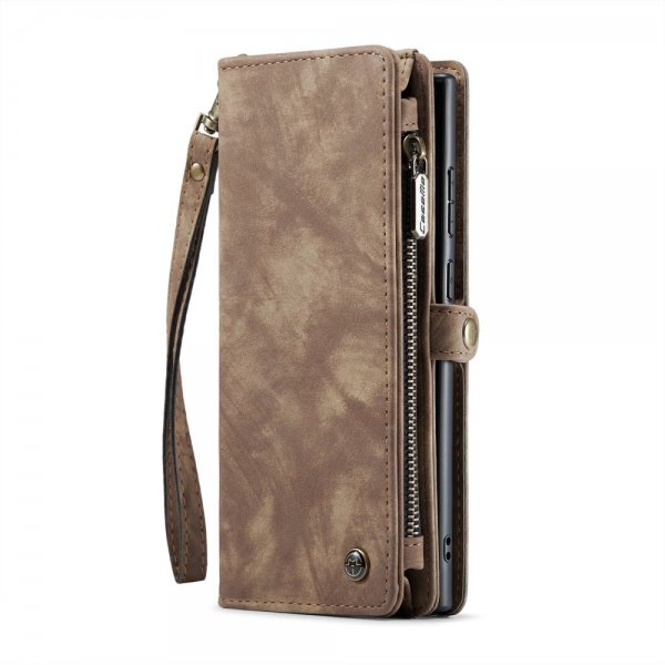CaseMe Samsung Galaxy S25 Ultra Kotelo 008 Series Irrotettava Kuori Ruskea