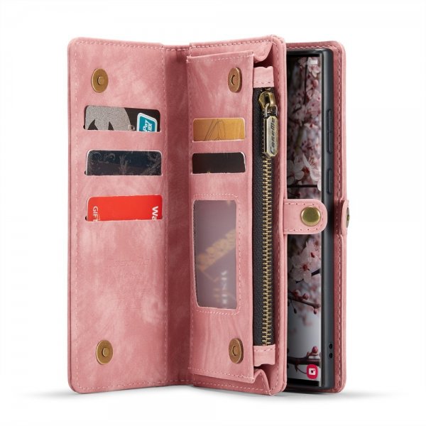 CaseMe Samsung Galaxy S25 Ultra Kotelo 008 Series Irrotettava Kuori Pinkki