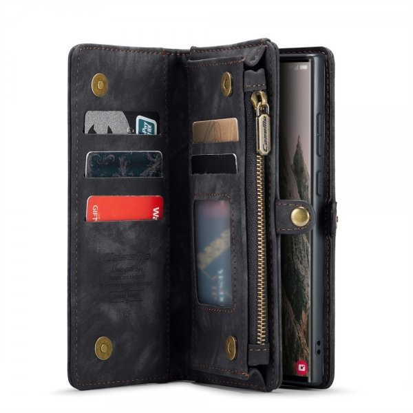 CaseMe Samsung Galaxy S25 Ultra Kotelo 008 Series Irrotettava Kuori Musta