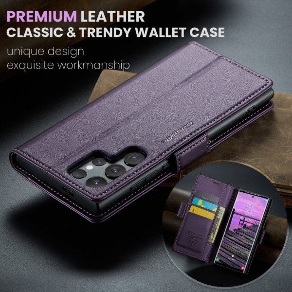 CaseMe Samsung Galaxy S25 Ultra Kotelo 023 Series Violetti