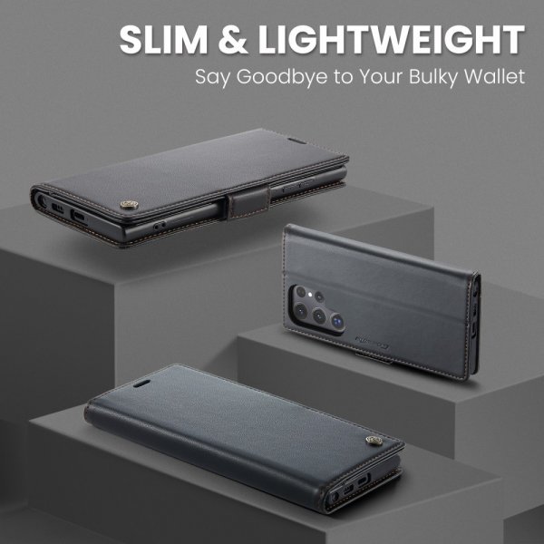 CaseMe Samsung Galaxy S25 Ultra Kotelo 023 Series Musta