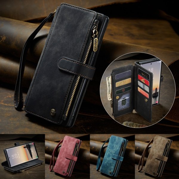 CaseMe Samsung Galaxy S25 Ultra C30 Series -suojakotelo, musta