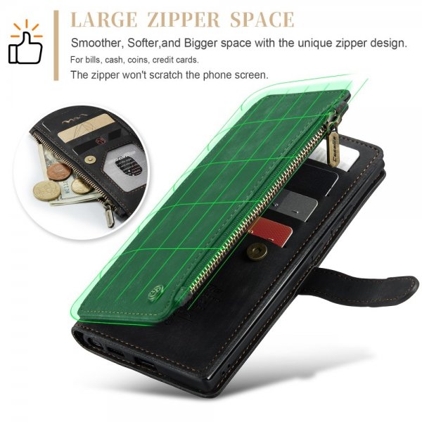 CaseMe Samsung Galaxy S25 Ultra C30 Series -suojakotelo, musta