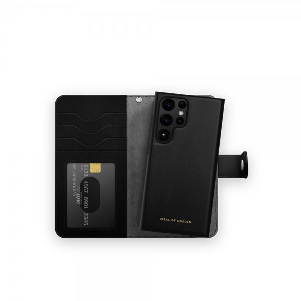 Ideal of Sweden Samsung Galaxy S25 Ultra Kotelo Magnet Wallet+ Musta
