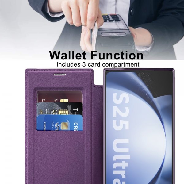 Samsung Galaxy S25 Ultra Kotelo MagSafe Violetti