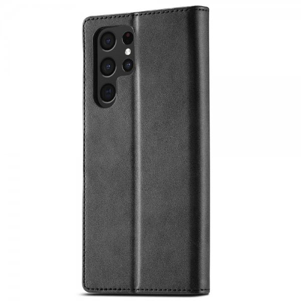 Lc.Imeeke Samsung Galaxy S25 Ultra Kotelo Korttipaikalla, Jalustatoiminto, Musta