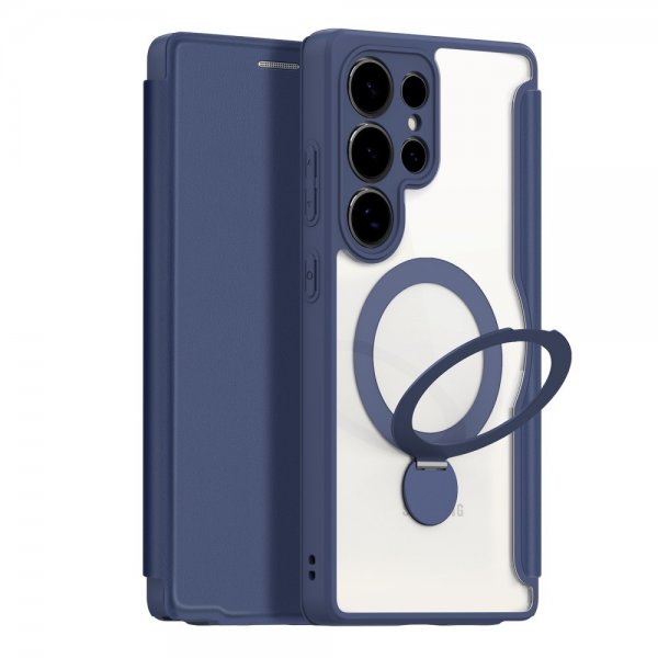 Dux Ducis Samsung Galaxy S25 Ultra Kotelo Skin X Pro Series Jalusta MagSafe Sininen