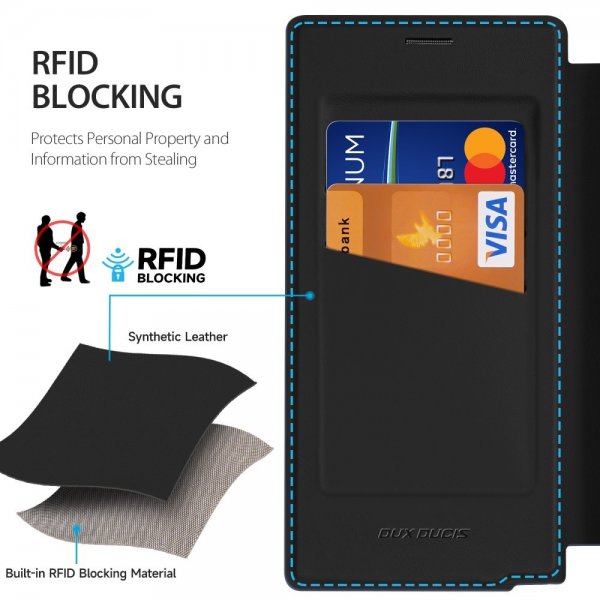 Dux Ducis Samsung Galaxy S25 Ultra -kotelo Skin X Pro Series Jalusta MagSafe Musta