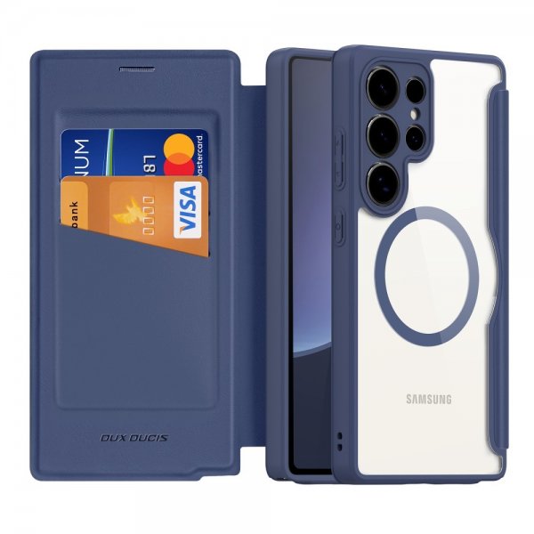 Dux Ducis Samsung Galaxy S25 Ultra Kotelo Skin X Pro Series MagSafe Sininen