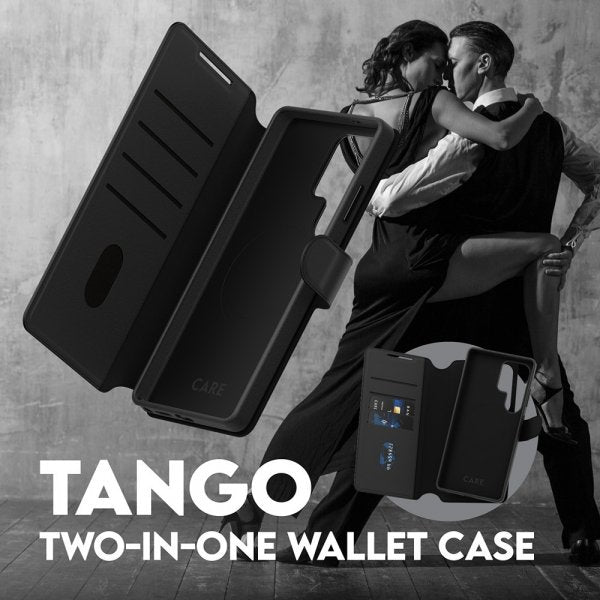 CARE by PanzerGlass Samsung Galaxy S25 Ultra Kotelo Tango Two-in-One Wallet MagSafe Musta