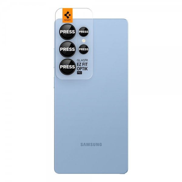 Spigen Samsung Galaxy S25 Ultra Kameran suojaus GLAS.tR EZ Fit Optik Pro 2-pakkaus Musta