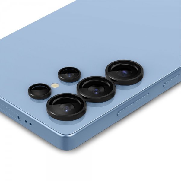 Spigen Samsung Galaxy S25 Ultra Kameran suojaus GLAS.tR EZ Fit Optik Pro 2-pakkaus Musta