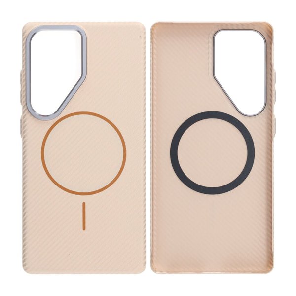 Samsung Galaxy S25 Ultra Kuori Hiilikuitukuvio MagSafe Kulta