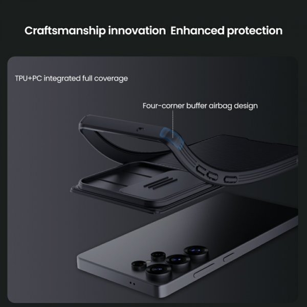 Nillkin Samsung Galaxy S25 Ultra Kuori CamShield Pro MagSafe Musta