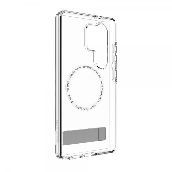 dbramante1928 Samsung Galaxy S25 Ultra Iceland Pro Qi2 Kickstand Läpinäkyvä kuori