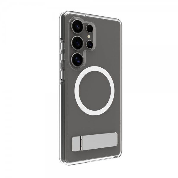 dbramante1928 Samsung Galaxy S25 Ultra Iceland Pro Qi2 Kickstand Läpinäkyvä kuori