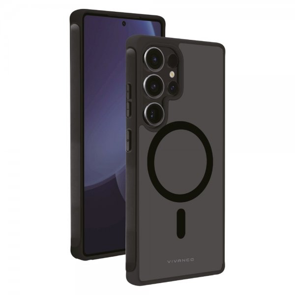 Vivanco Samsung Galaxy S25 Ultra Kuori Mag Pro Läpinäkyvä Musta