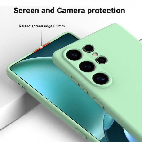 Samsung Galaxy S25 Ultra Strap Silicone -kuori vihreä