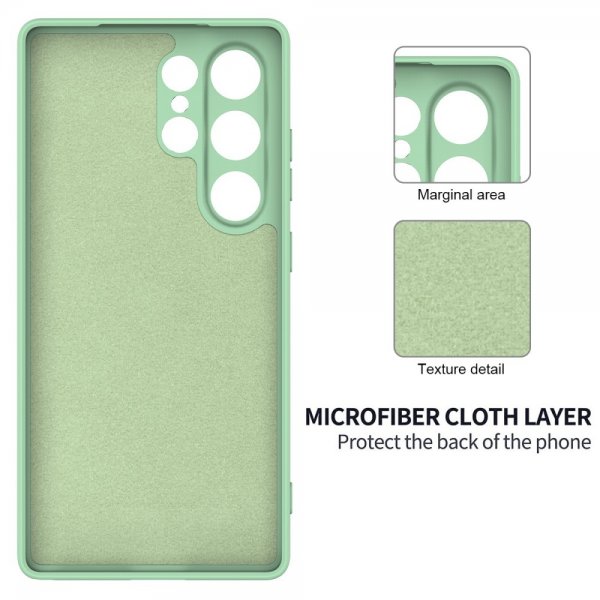 Samsung Galaxy S25 Ultra Strap Silicone -kuori vihreä