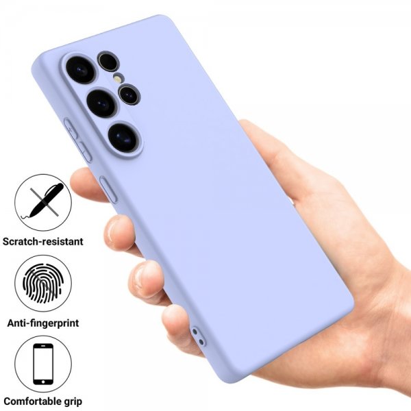 Samsung Galaxy S25 Ultra Hihna Silikonikuori Violetti