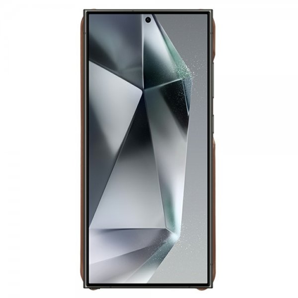 Samsung Galaxy S25 Ultra Kuori, jossa kaksi korttipaikkaa, tummanruskea