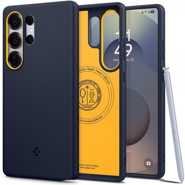 Spigen Samsung Galaxy S25 Ultra -kuori Nano Pop MagFit Blueberry Navy