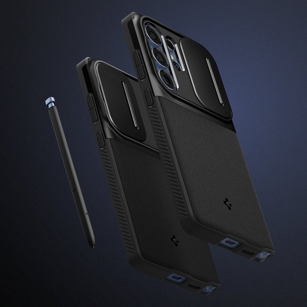 Spigen Samsung Galaxy S25 Ultra Optik Armor musta kuori