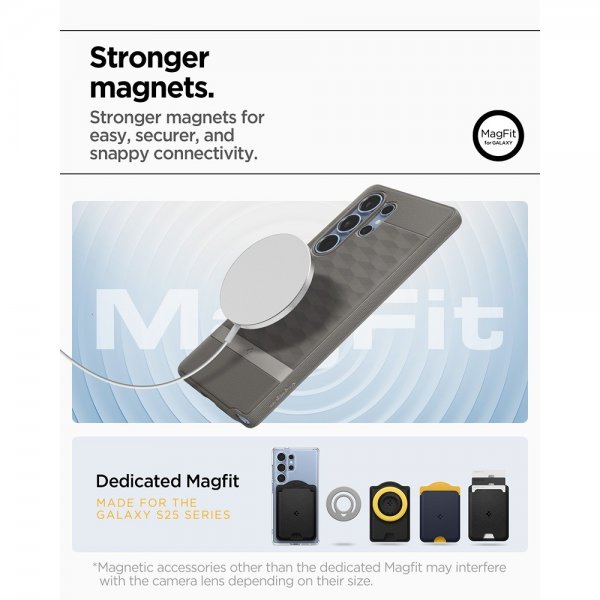 Spigen Samsung Galaxy S25 Ultra Kuori Parallax MagFit Ash Gray