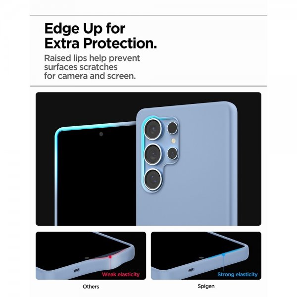 Spigen Samsung Galaxy S25 Ultra Kuori Silicone Fit MagFit Sapphire Blue