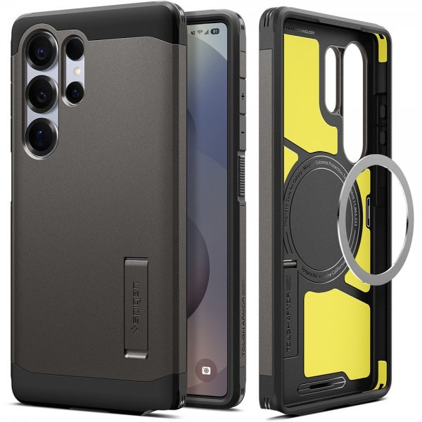 Spigen Samsung Galaxy S25 Ultra Kuoret Tough Armor MagFit Gunmetal