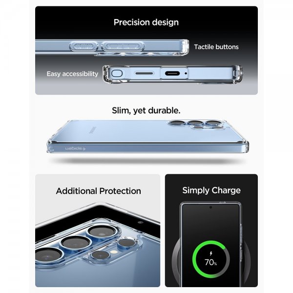 Spigen Samsung Galaxy S25 Ultra Kuori Ultra Hybrid Crystal Clear