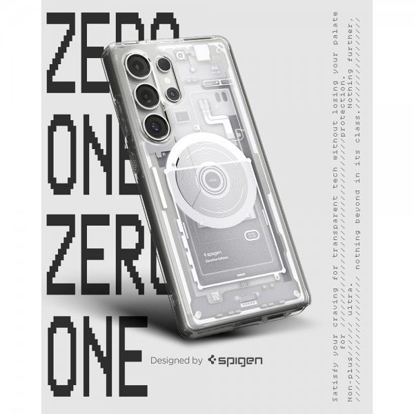 Spigen Samsung Galaxy S25 Ultra Kuori Ultra Hybrid Zero One MagFit Valkoinen