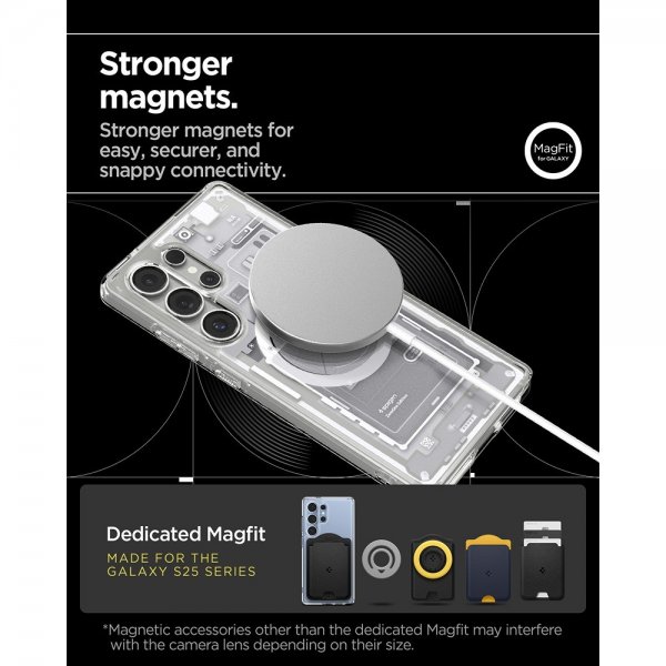 Spigen Samsung Galaxy S25 Ultra Kuori Ultra Hybrid Zero One MagFit Valkoinen