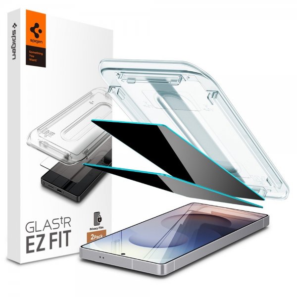 Spigen Samsung Galaxy S25 Ultra Näytönsuoja GLAS.tR EZ Fit Privacy 2-pakkaus