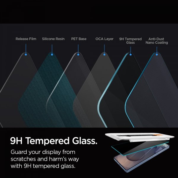 Spigen Samsung Galaxy S25 Ultra Näytönsuoja GLAS.tR EZ Fit Privacy 2-pakkaus