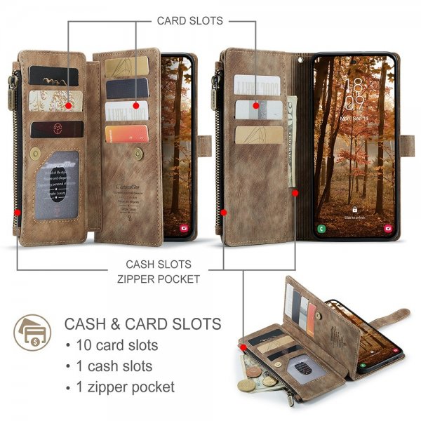 CaseMe Samsung Galaxy S26 -kotelo C30-sarja Ruskea
