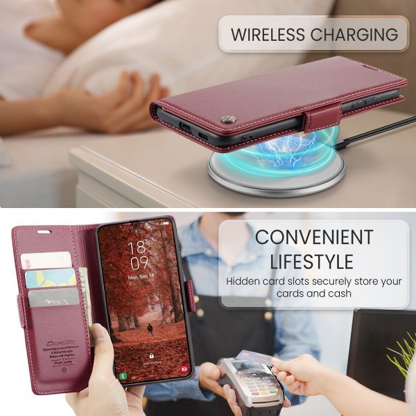 CaseMe Samsung Galaxy S26 Plus Kotelo 023 Series Punainen
