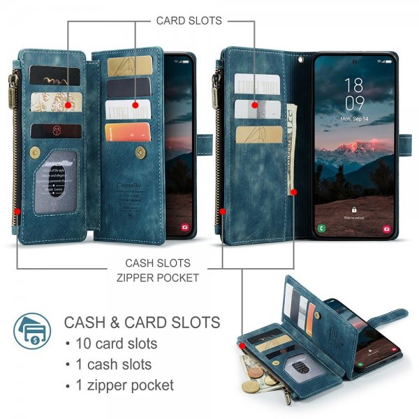 CaseMe Samsung Galaxy S26 Plus -suojakotelo, C30-sarja, sininen