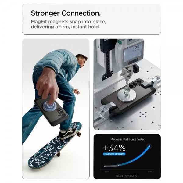 Spigen Samsung Galaxy S26 Plus Suojakuori Tough Armor MagFit Gunmetal