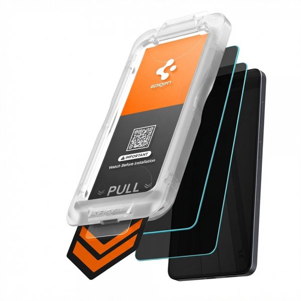 Spigen Samsung Galaxy S26 Plus -näytönsuoja GLAS.tR EZ Fit Pro Privacy 2 kpl