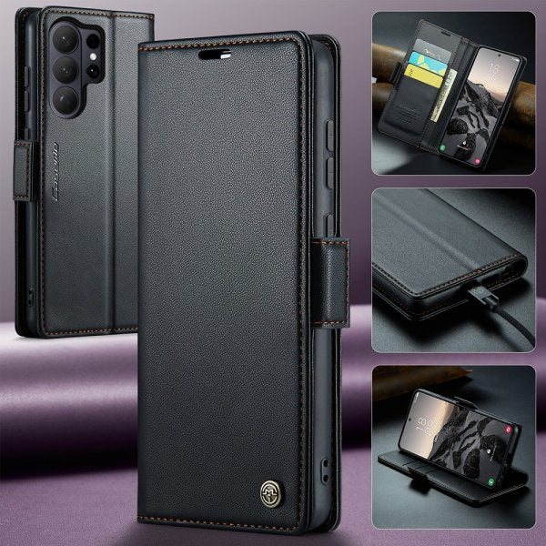 CaseMe Samsung Galaxy S26 Ultra Kotelo 023 Series Musta
